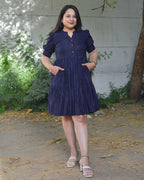 Starry Indigo Short Dress