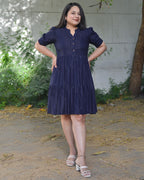 Starry Indigo Short Dress
