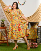 Daffodil Yellow Angrakha Dress
