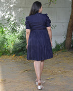 Starry Indigo Short Maternity Dress