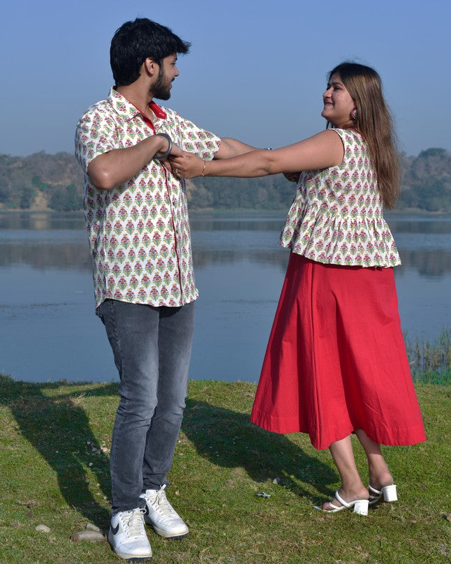 Cherry Red Jacket Family Set