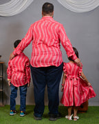 Flamingo Pink Father Kid Twining