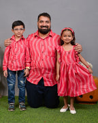 Flamingo Pink Father Kid Twining