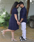 Starry Indigo Short Couple Set