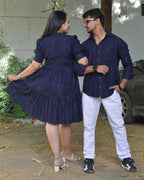 Starry Indigo Short Couple Set