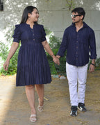 Starry Indigo Short Couple Set