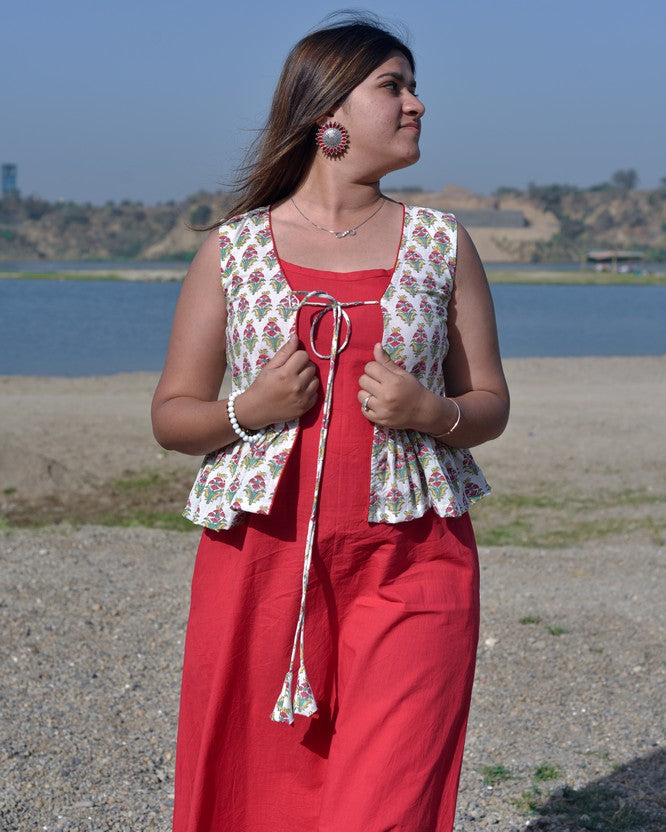 Cherry Red Jacket Dress