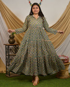 Spring Green Tiered Dress