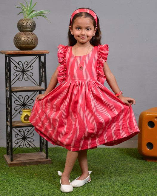 Flamingo Pink Kids Dress