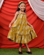 Mustard Kitty Girl Dress