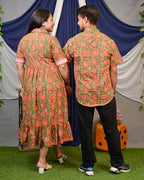 Basil Floral Shirt Dress Family Set