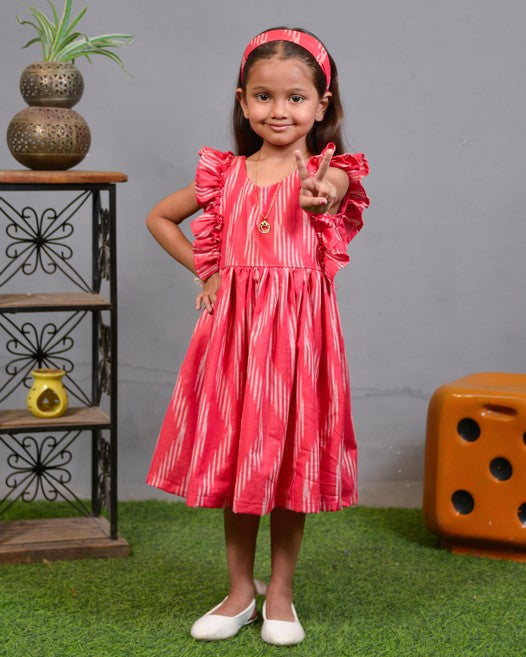 Flamingo Pink Kids Dress