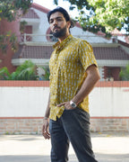 Yellow Fish Print Shirt