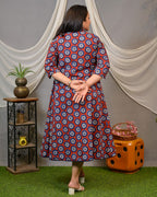 Red Pinwheel Jacket Maternity Dress