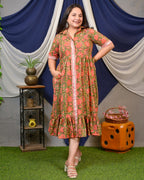 Basil Floral Shirt Dress