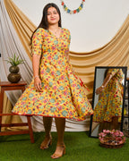 Daffodil Yellow Angrakha Dress