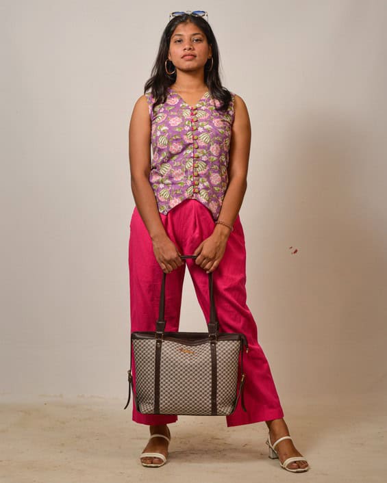 Lavender Vest Co-ord Set