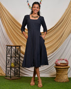 Blue Diamond Cutwork Dress