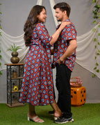 Red Pinwheel Jacket Dress Family Set