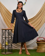 Blue Diamond Cutwork Dress