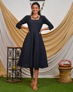 Blue Diamond Cutwork Dress