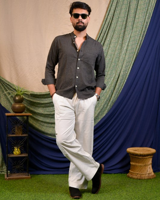 Black Kantha Shirt