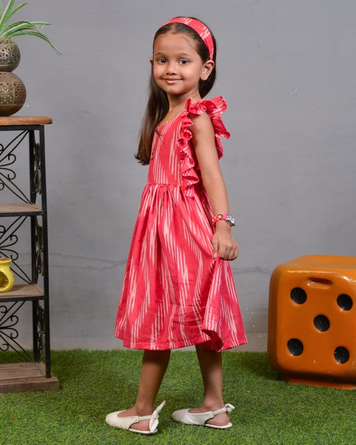 Flamingo Pink Kids Dress