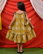 Mustard Kitty Girl Dress