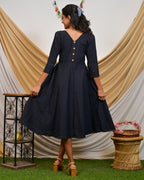 Blue Diamond Cutwork Dress