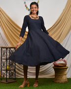 Blue Diamond Cutwork Dress