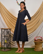 Blue Diamond Cutwork Dress