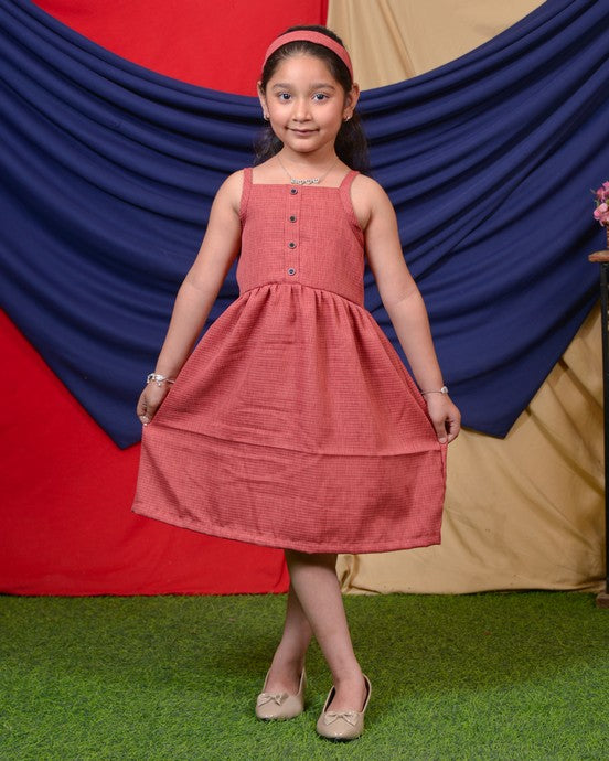 Pink Checkered Kids dress