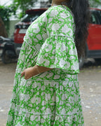 Pistachio Green Floral Plus Size Dress