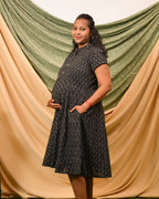 Ocean Black Glorious Maternity Dress