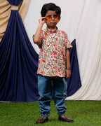 Pink Floral Kids Shirt