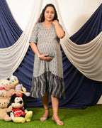 Groovy Grey Nursing Dress