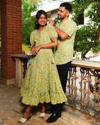 Tangy Lemon Frill Couple Set