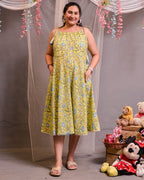 Lemon Kiara Nursing Dress