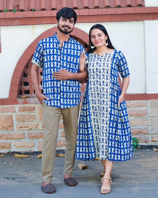 Blue Fish Couple Set