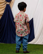 Pink Floral Kids Shirt