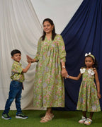 Mint Green Dress Mom Kid Twinning