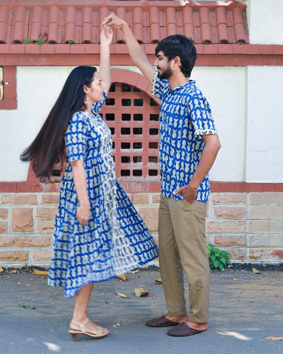 Blue Fish Couple Set