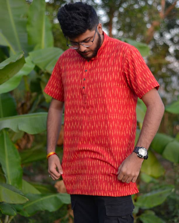 Canary Red Kurta