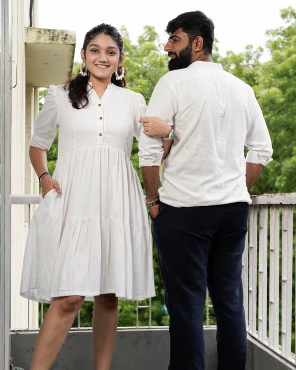 Starry White Short Couple