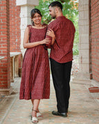 Maroon Glorious Strappy Family Set
