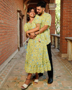 Tangy Lemon Frill Couple Set