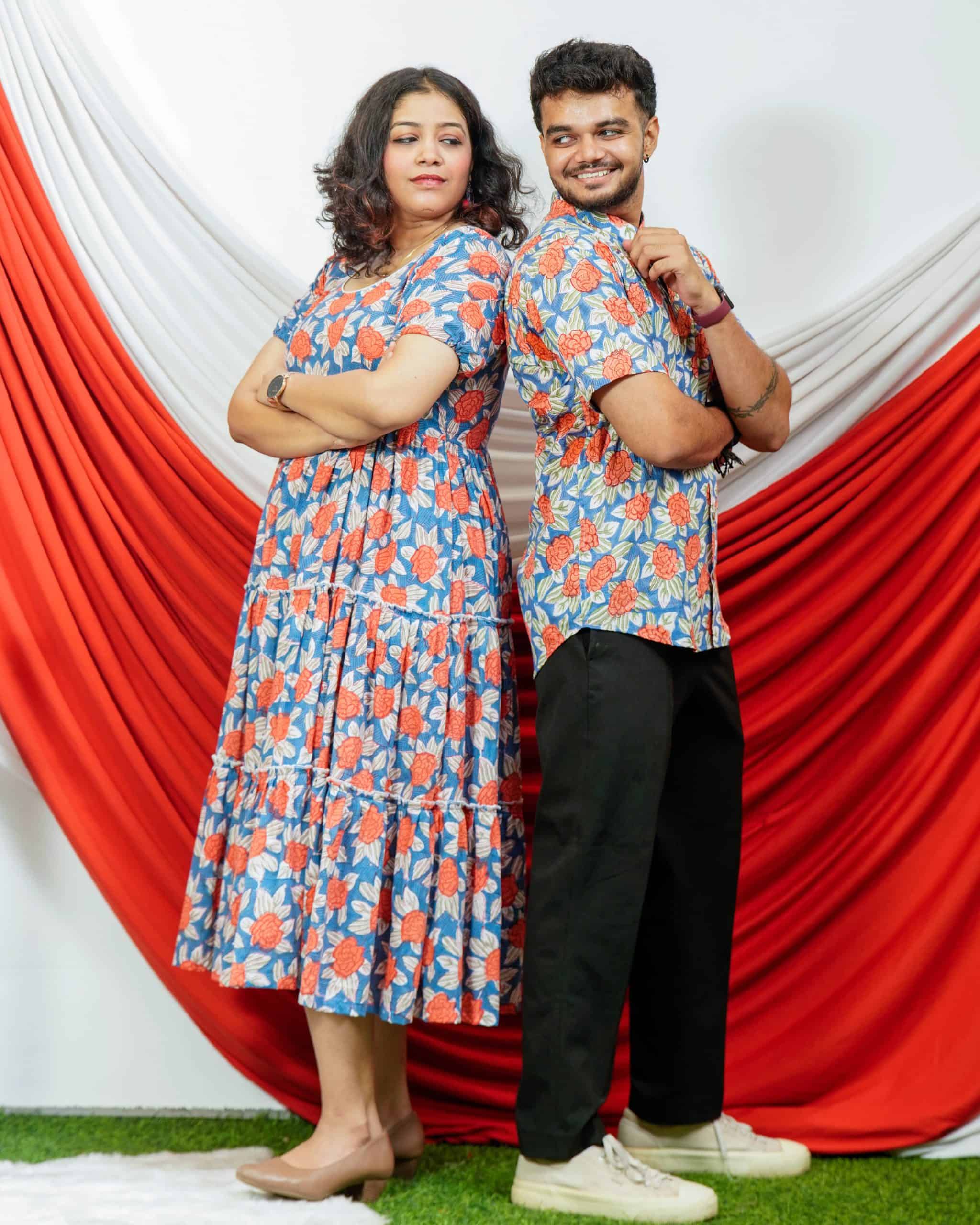 Blooming Vine Tiered Dress Family Set