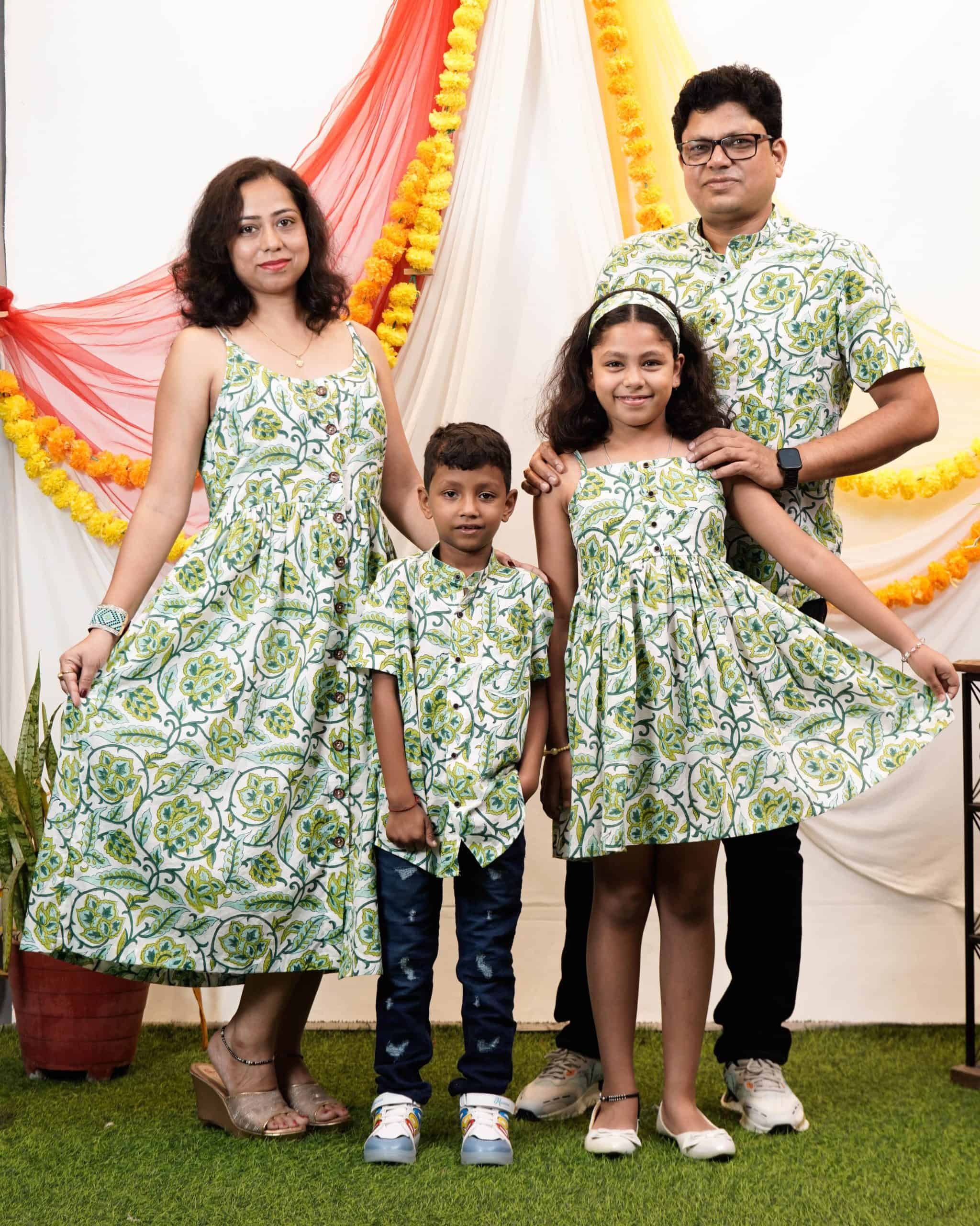 Forest Floral Strappy Family Set