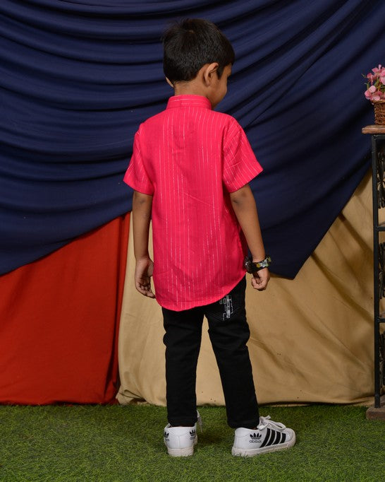 Starry Hot Pink Kids Shirt