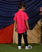 Starry Hot Pink Kids Shirt